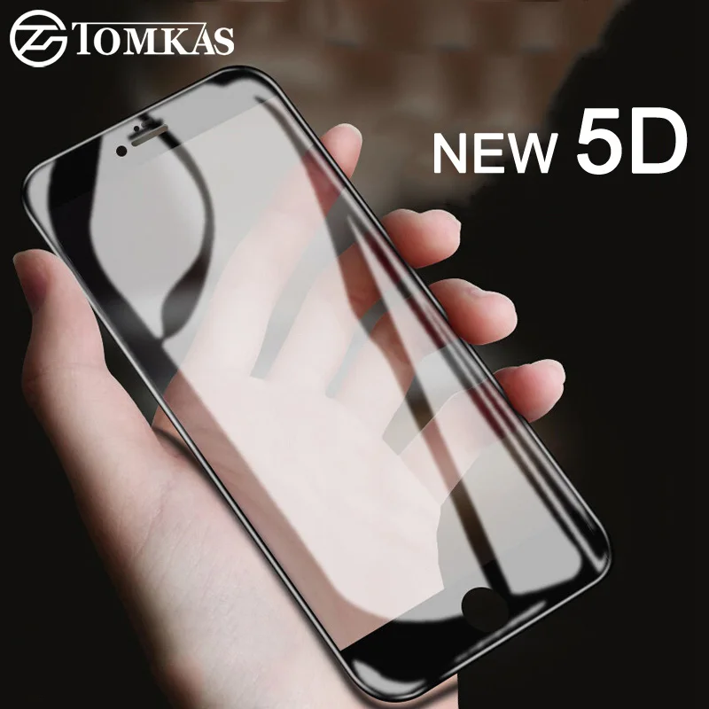 TOMKAS Защитное стекло для iPhone 6 S 7 стекло закаленное защитное стекло 5D Защитное стекло для iPhone 6 S 8 Plus X пленка