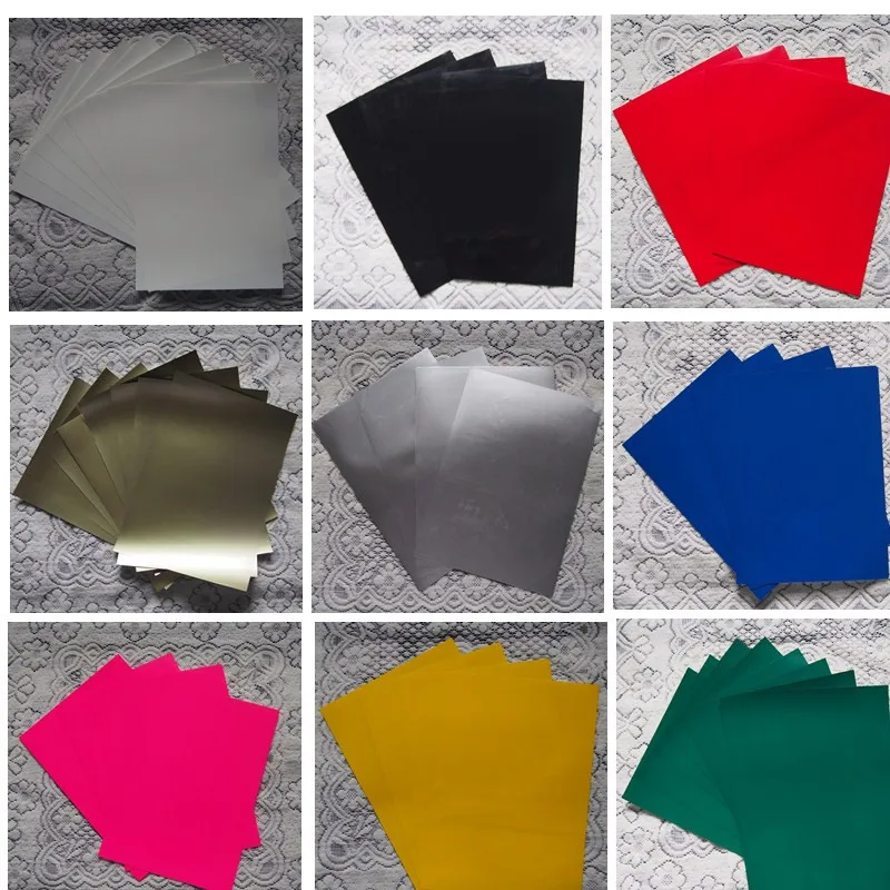 

(A4*8sheets) PU Flex Vinyl Paper 8pcs/lot PU Heat Transfer Vinyl premium cuttable pu flex with glue for T shirts Clothes