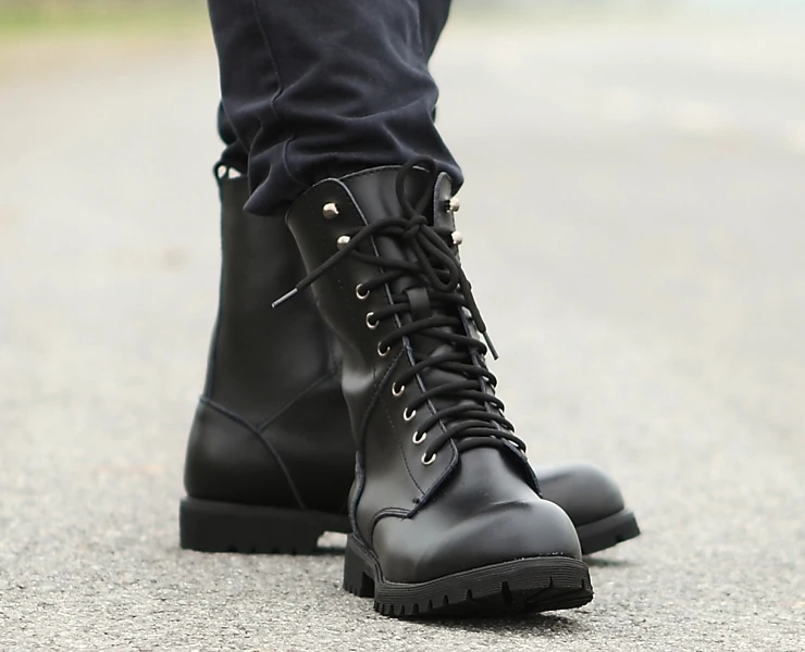 Мужские военные ботинки из натуральной кожи; мотоциклетные ботинки для верховой езды; Повседневная прогулочная обувь для охоты; ботинки-дезерты Jason Martins; Цвет Черный