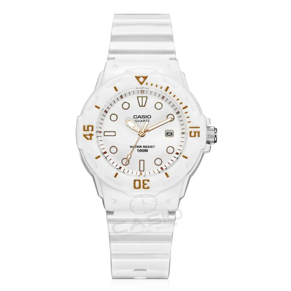 Часы CASIO с силиконовым ремешком, спортивные часы с датой, женские часы для влюбленных пар, водонепроницаемые часы, подарок, женские настольные часы, LRW-200H - Цвет: LRW-200H-7E2