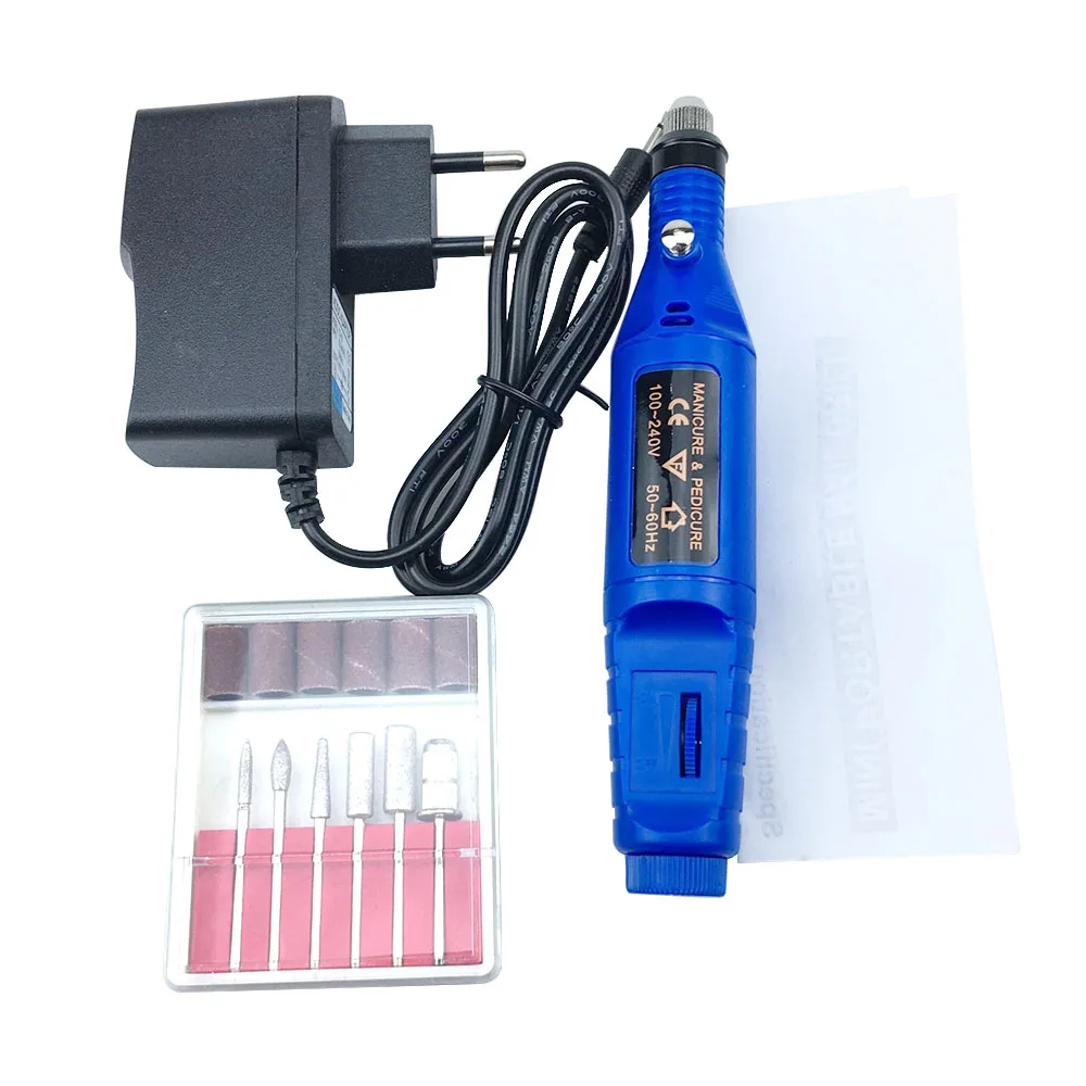 Electric Nail Machine Drill Equipment Set Women Manicure Pedicure Care Files Set EU Plug Electric Manicure Machine Remover Tool
