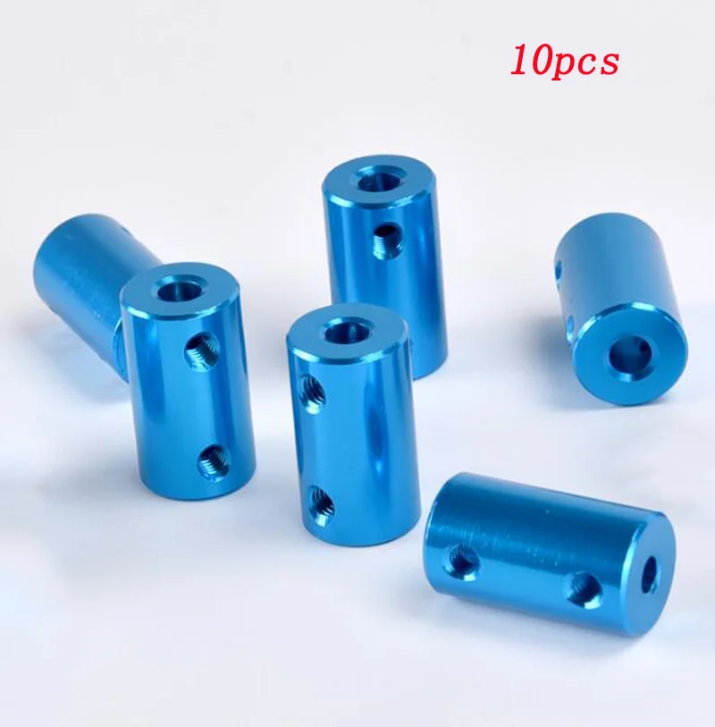 

10PCS/Lot DIY Accessories 14x25MM Blue Aluminum Couplings Metal Connection Motor Rigid Coupler Connectors Rod for RC Boat Model