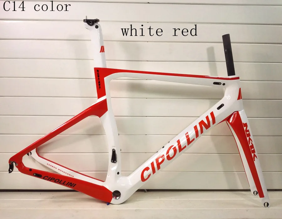 Sale T1000 cipollini NK1K taiwan made Full carbon road  bike bicycle frame fork seatpost QR brake&Disc Brake XDB/DPD available 17