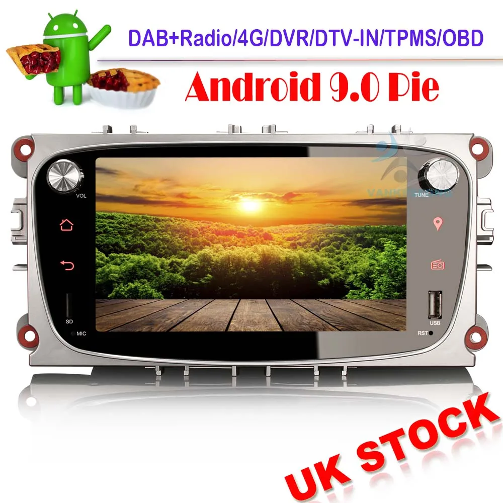 DAB Car Stereo Radio Map for Ford Focus Mondeo S//C-Max Galaxy Sat Nav GPS Black