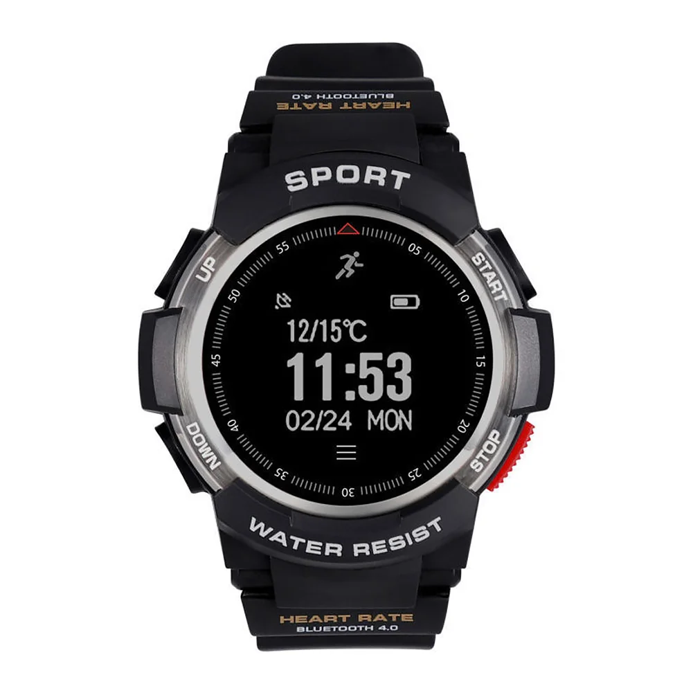 

Smart Watch Dustproof Bluetooth 4.0 Outdoor Swimming On Wrist Men Running OLED Screen Heart Rate IP68 Waterproof Sports Adult