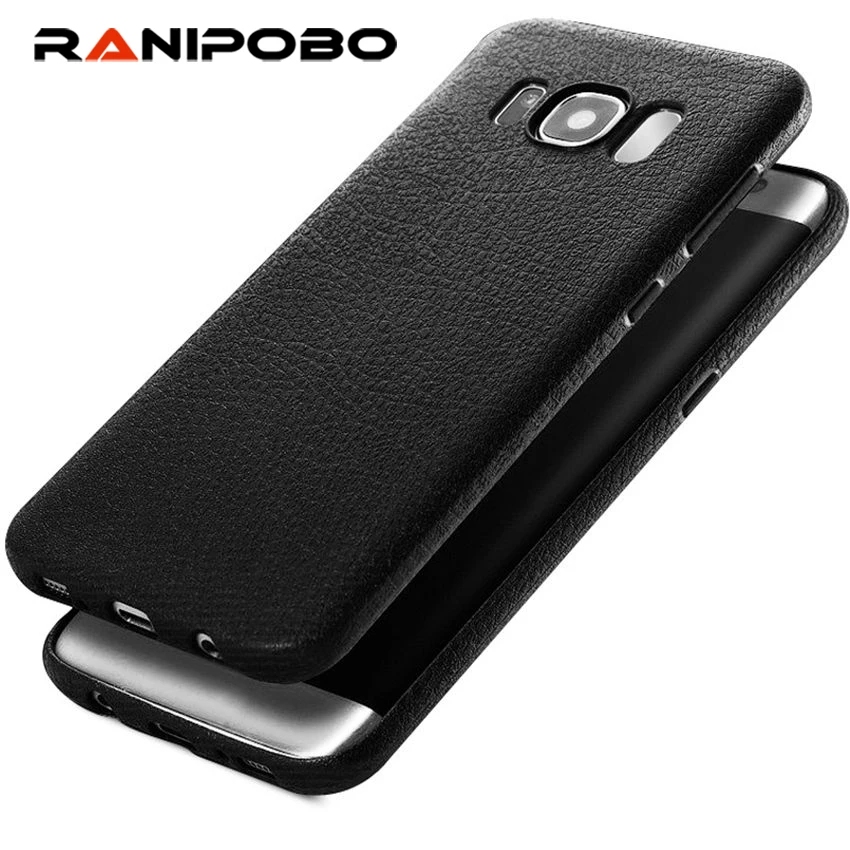 

Luxury Litchi Pattern PU Leather Phone Case For Galaxy S8 S8 Plus Thin Leather Skin Soft TPU Back Cover Capa Coque For GalaxyS8