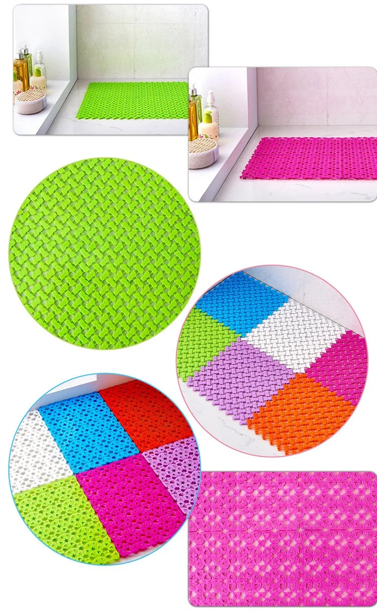 6 шт./компл. креативные яркие цвета сшивание ног массаж DIY Прекрасный коврик для ванной туалета водонепроницаемые Нескользящие коврики