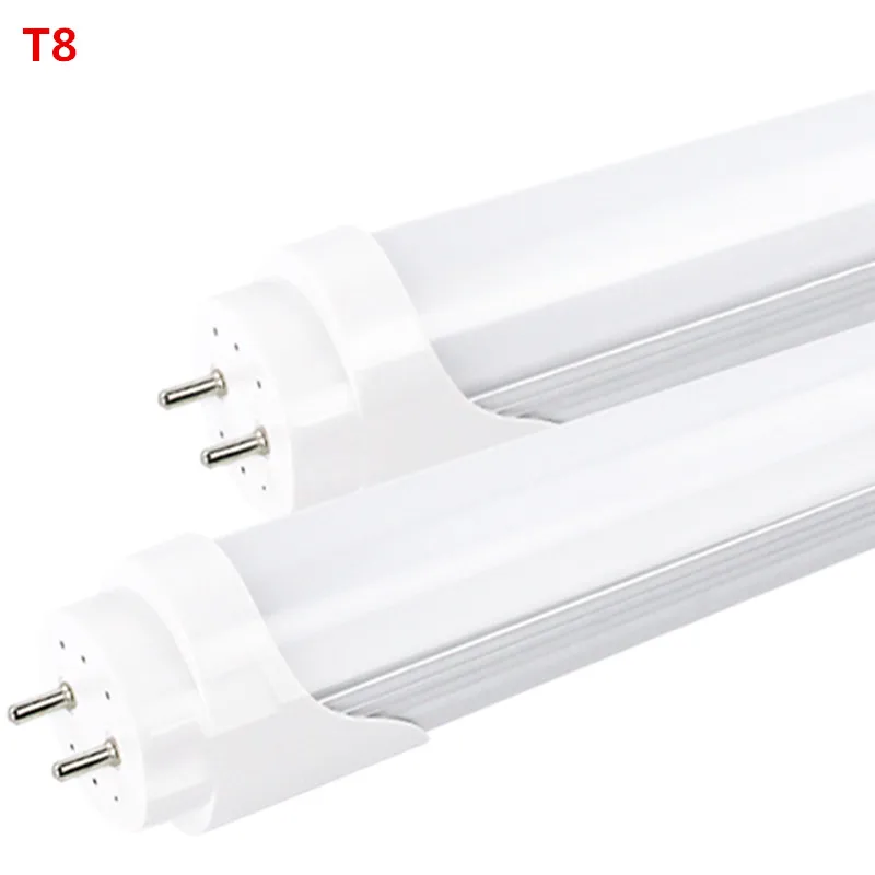 

50X 2ft 3ft 4ft led tube light Dimmable AC 85-265v 9W 14W 18w 2835 smd led bulb 3 year warranty PC with aluminum high quality