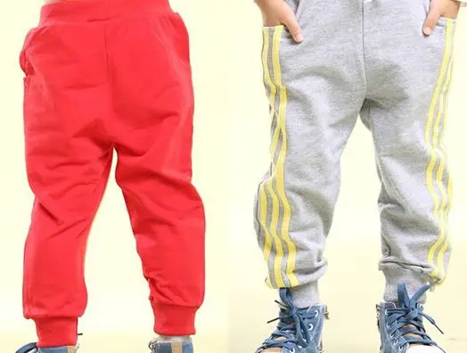 2017 Free shipping new arrival baby boys loose fitting pants childrens sport pants for spring kids classic trousers XMZ045