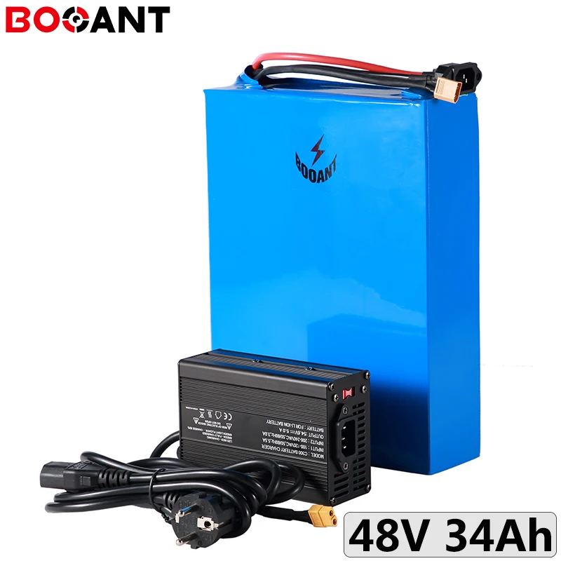 

Powerful battery 32650 cell 1000W 48V 34Ah electric bike battery 13S 5P 48V 750W ebike lithium battery built in 50A mps BMS