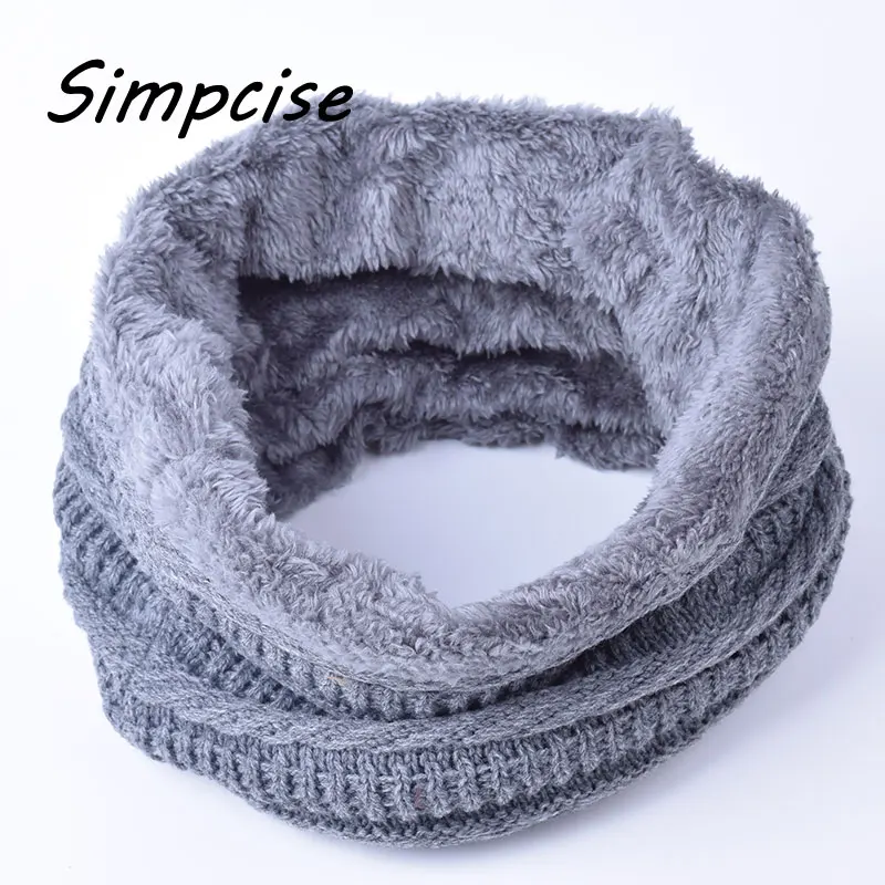 

Simpcise New Fashion Winter Scarf For Man Women Scarf Warm Soft Comfortable Boys&Girls Thickening Ring Scarf Adult Winter HZS999