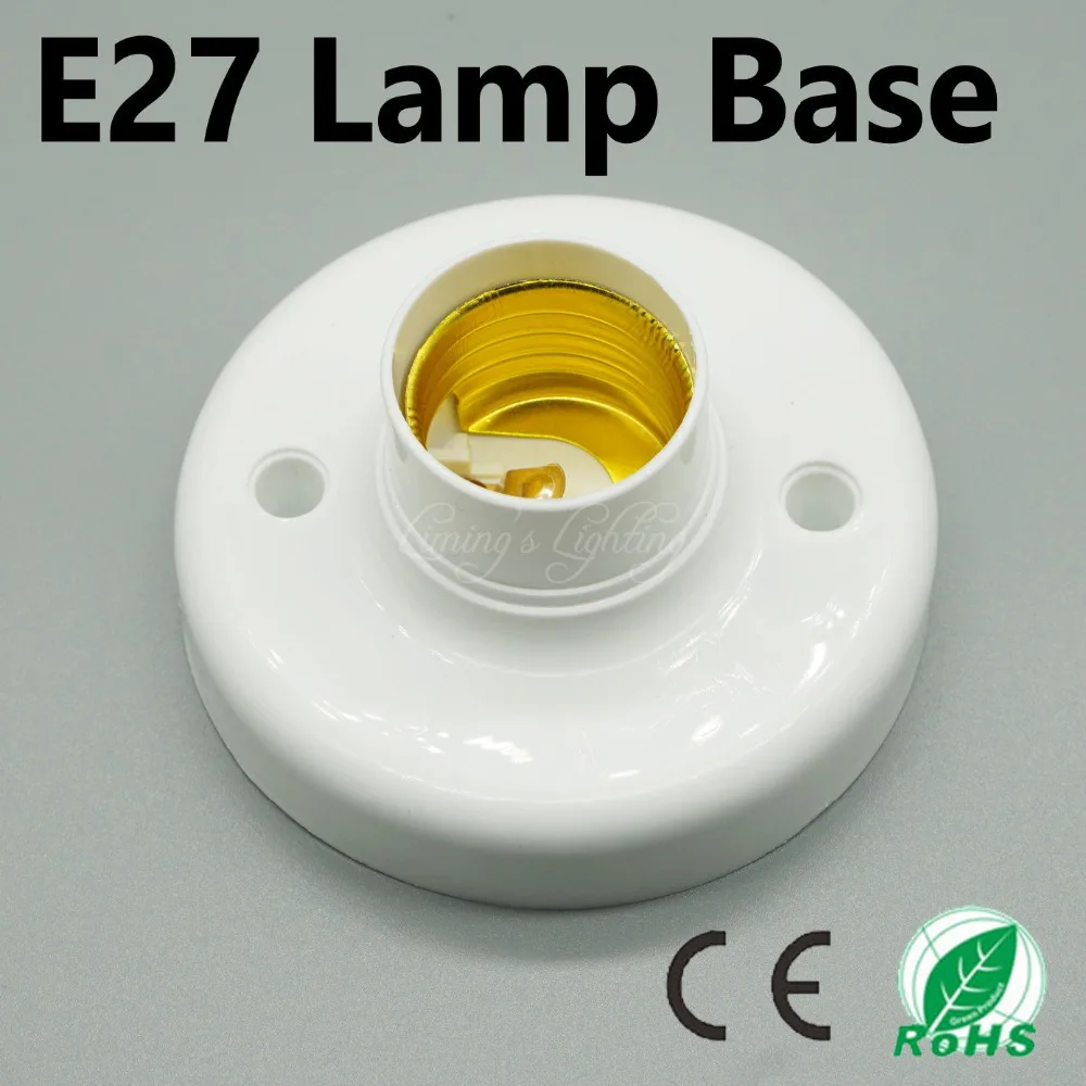 10pcs/lot, E27 Lamp Base Holder E27 Lamp Fitting Fix Base LED Lamp Aging Test Holder E27 Socket