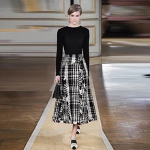 Новинка, дизайнерская женская шерстяная юбка, сексуальная юбка с кисточками, только юбка