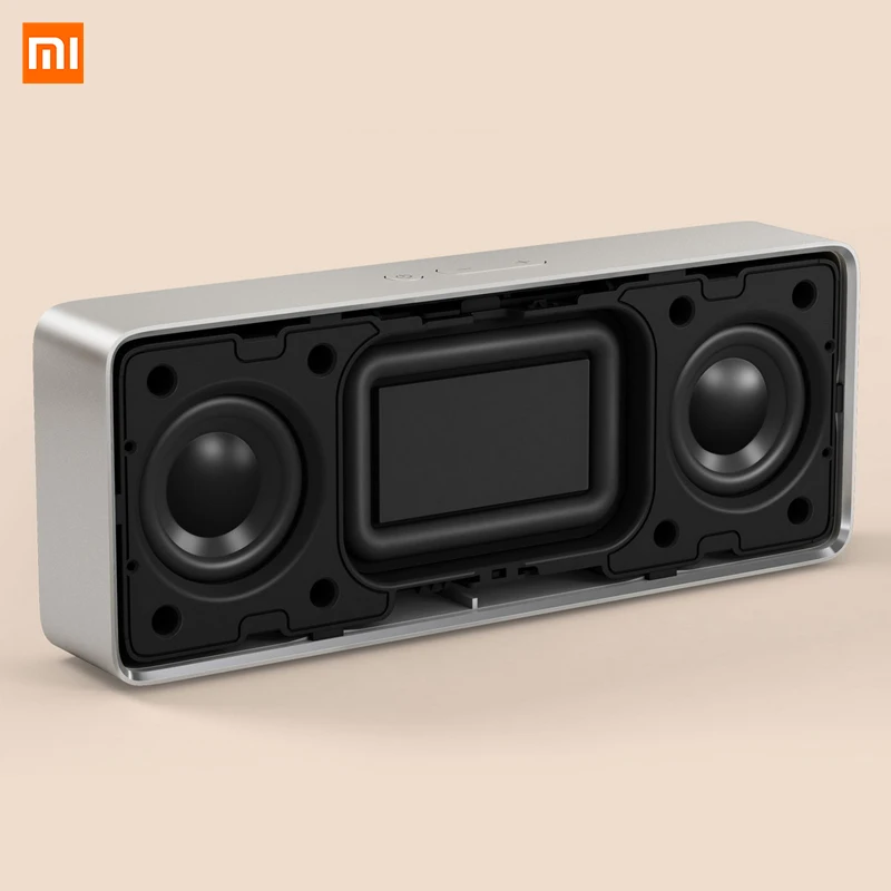 Xiaomi HD стерео динамик квадратная коробка 2 Bluetooth V4.2 1200 мАч Aux линейный-в громкой связи портативный беспроводной динамик с микрофоном