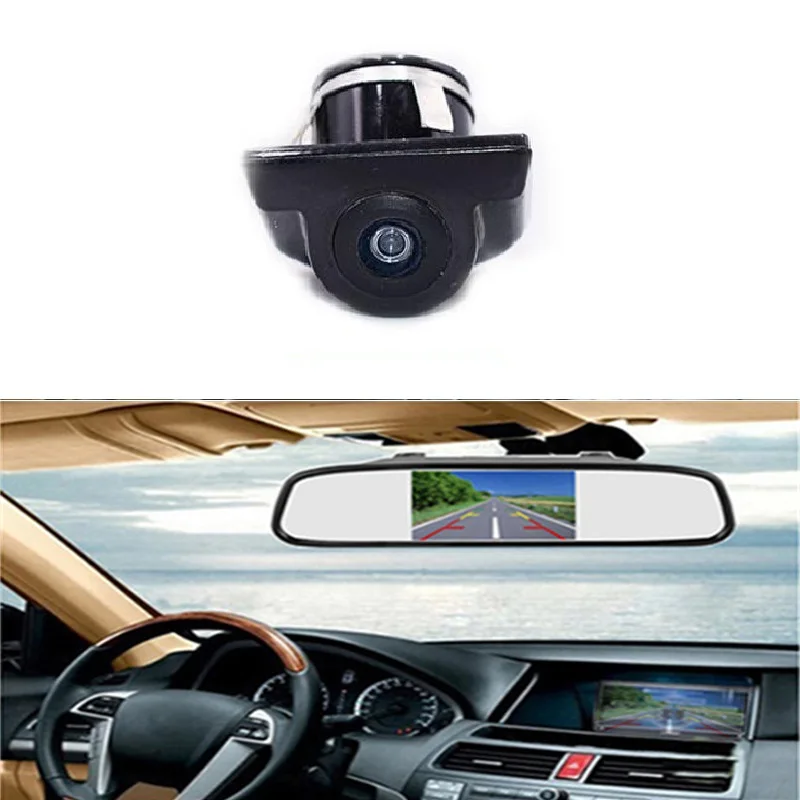 

Hot metal straw hat camera 4.3"LCD car navigation rear view car camera infrared reversing image 7"LCD rearview parking system