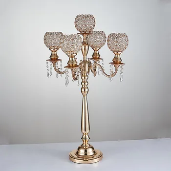 

gold flower pot displsy mental stand for wedding