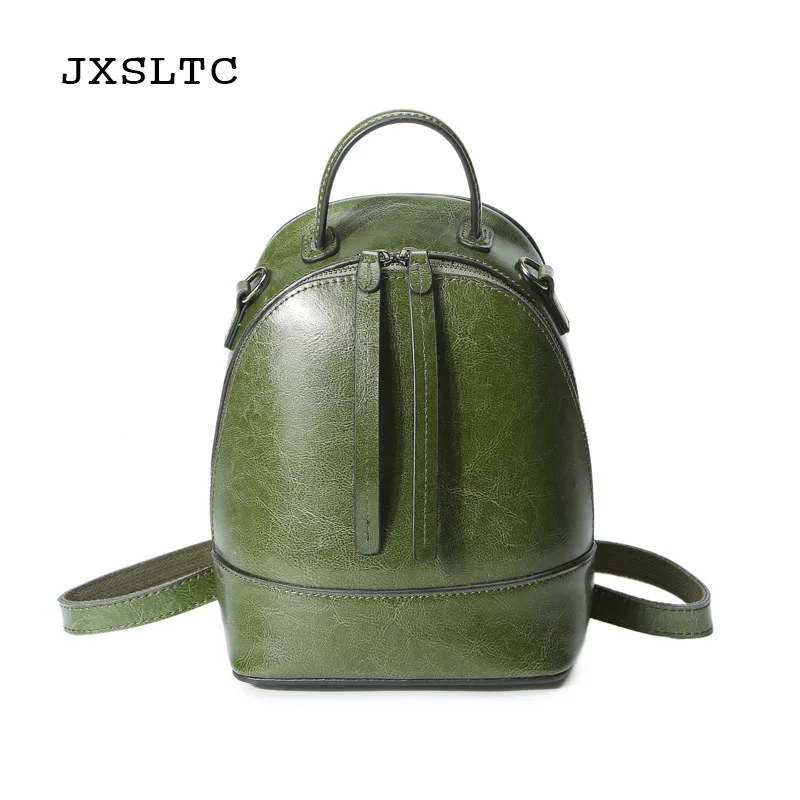 

JXSLTC 2018 New Leather Women Backpack Luxury Brand Womens Bag Fashion Design backpacks High Quality Simple Leather Bags