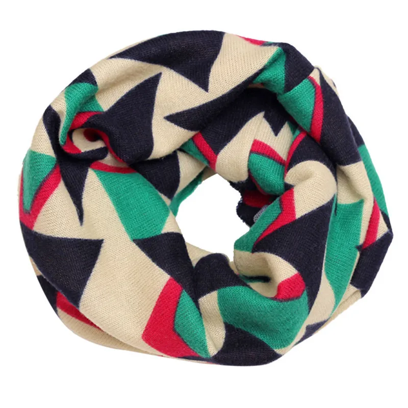 Winter baby scarf kids child cotton scarves boys girl Print O Ring scarf children collar child