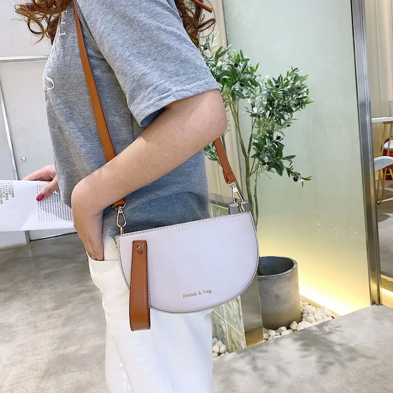 

Luxury Handbags Women 2019 Fashion Elegant Semi-circular Bag Female Large Capacity Shoulder Bag Women Messenger Bags Casual Tote
