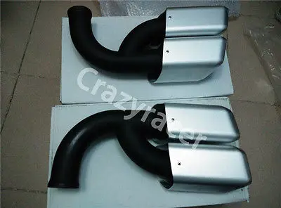 

Silver Tail Exhaust Tips Muffler Pipe for Cayenne V6 2011-2014