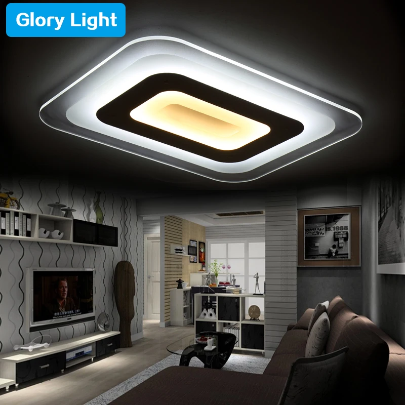 

SinFull Ultra thin Bedroom Living Room led ceiling lights New Creative 15w Led lustre Ceiling Lamps indoor De luminaria