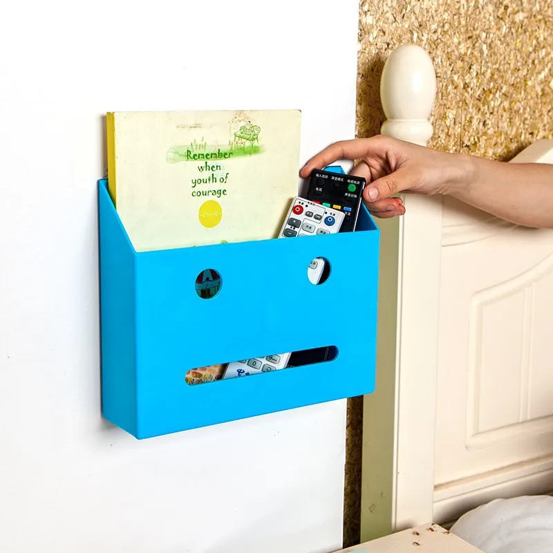 Cute Empji Plastic Wall mounted Storage Holder Box Household