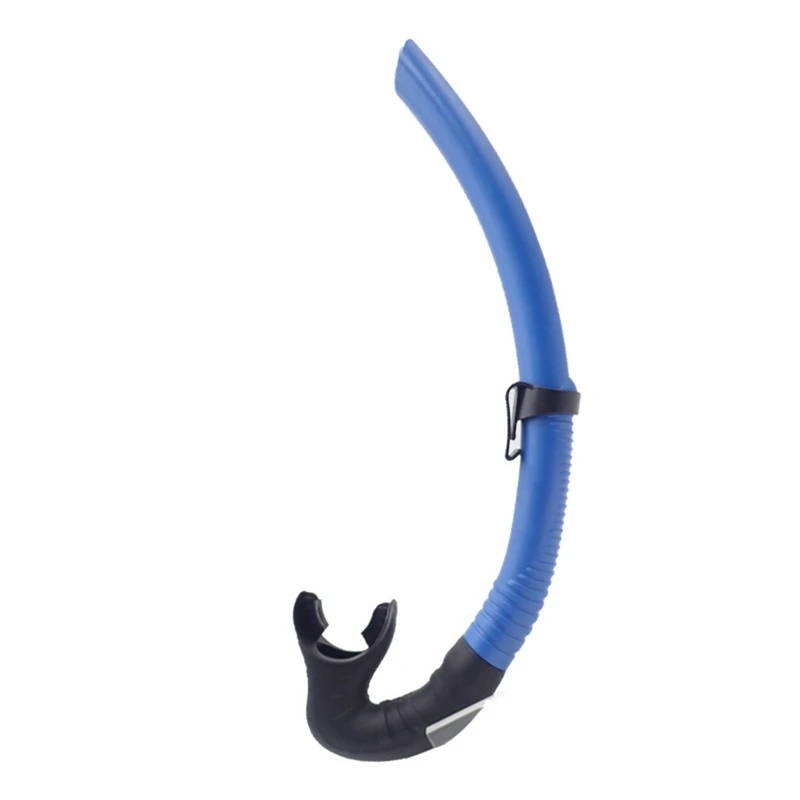 Высококачественная силиконовая трубка для плавания трубка для ныряния подводное плавание под открытым небом трубка - Цвет: Синий