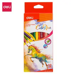 Deli EC00300 цветные карандаши 12C цветные карандаши для художественных школьных офисных принадлежностей
