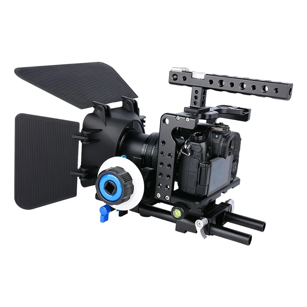 

YELANGU New Arrival Aluminum Alloy Camera Cage Stabilizer Kit Handle DSLR Rig for Panasonic GH5/GH4 DSLR Durable and Stable