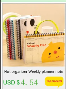 HOT Weekly Planner School Notebook notepad paper 96 sheets cute planners diary note book Office School Supplies Gift