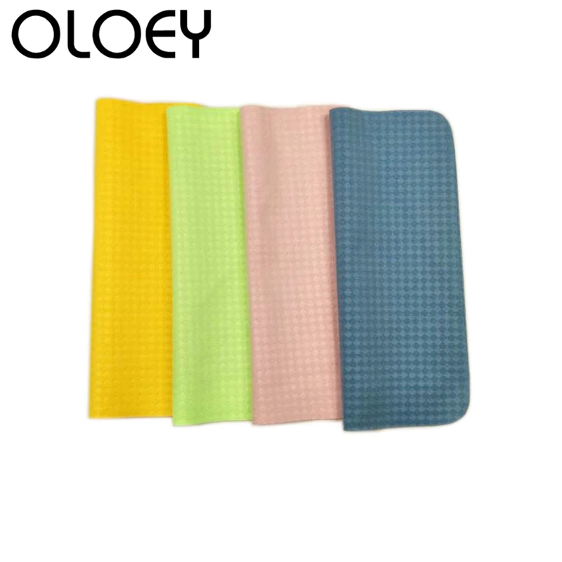 OLOEY микрофибра игла небольшая решётка очки с узором ткань чистая тканевая