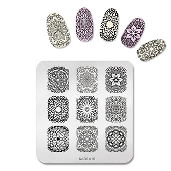 AriesLibra 22 дизайна цветок/Рождество лак для ногтей штамповки ногтей штамп шаблоны пластинки для ногтей пластины изображения инструменты для ногтей - Цвет: 15