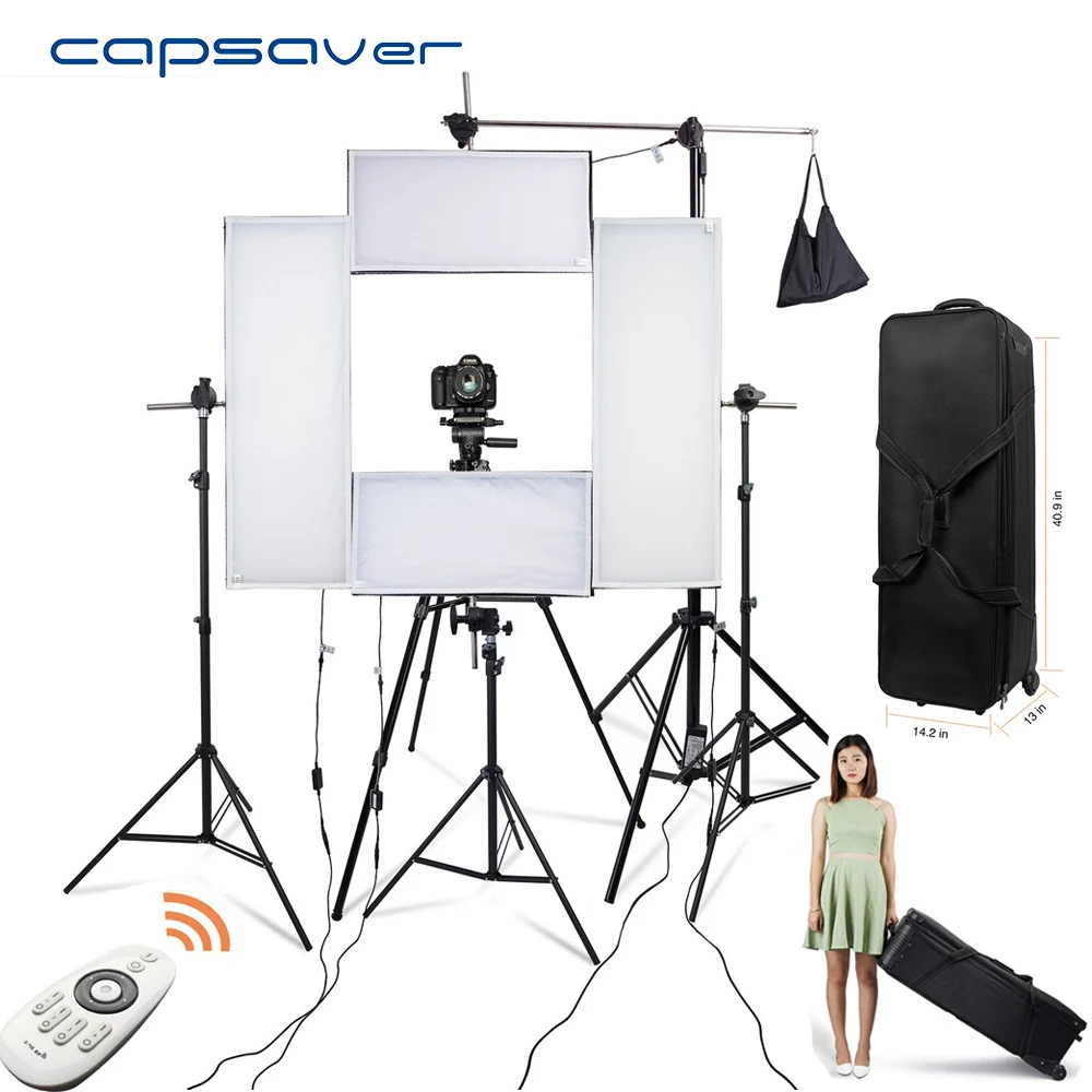 Набор 4 в 1 capsaver светодиодное Видео Освещение студийное освещение для фотографии
