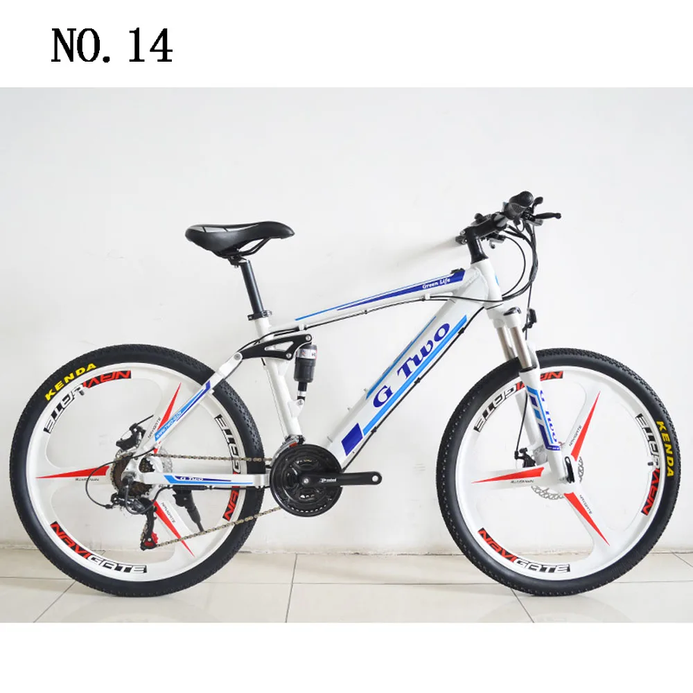 Cheap 48V 250W 8.7A battery 26 inches Hidden Battery Electric Bicycle,  three blades wheel Aluminum Alloy Disc Brake 21 Speed e MTB 3