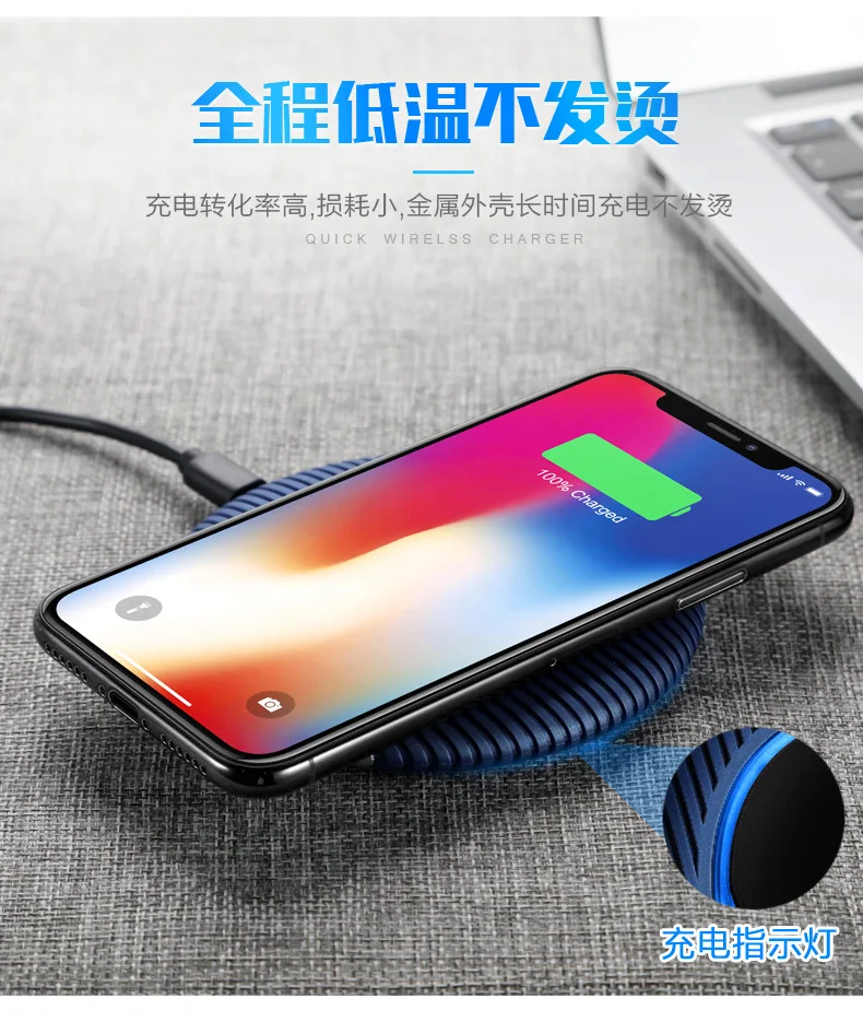 Быстрое беспроводное зарядное устройство для iPhone X 8 Xs Max Xr Qi Беспроводной Зарядное устройство быстрой Беспроводной Подставка для зарядки samsung S9 S8 Note 9 8