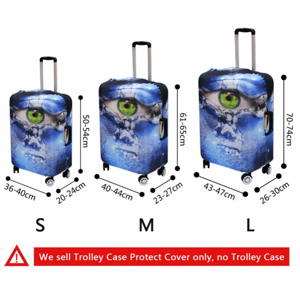 FORUDESIGNS/3D шоколадный чемодан для путешествий, чехол для 18, 20, 22, 24, 26, 28, 30 дюймов, защитный чехол для багажа
