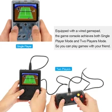 2 игрока Ретро игровая консоль портативная игровая машина 168 игры с проводным геймпадом 3,0 дюймов экран AV выход игровая консоль