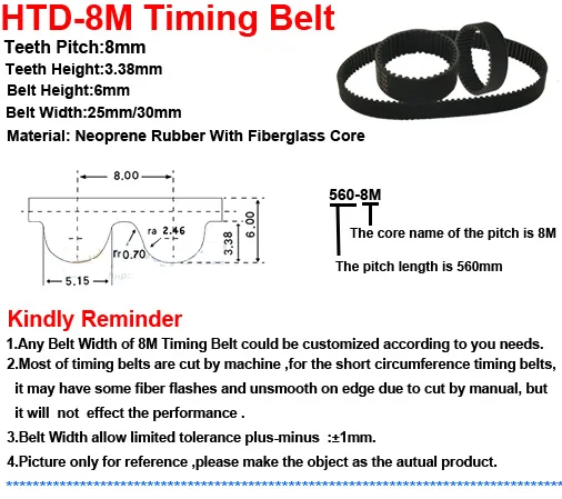LUPULLEY HTD8M зубчатый ремень резиновый шаг Длина 368/416/424/480/512/536/560/584/600/624 мм 25/30 мм Ширина 8 мм шаг ролик ремня