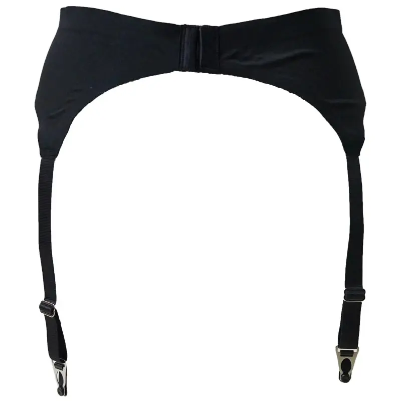 Women Garters Seamless Vintage Garter Belt 4 Wide Straps Metal Buckles Sexy Suspender Belt for Stocking Retro Sexy Lingerie