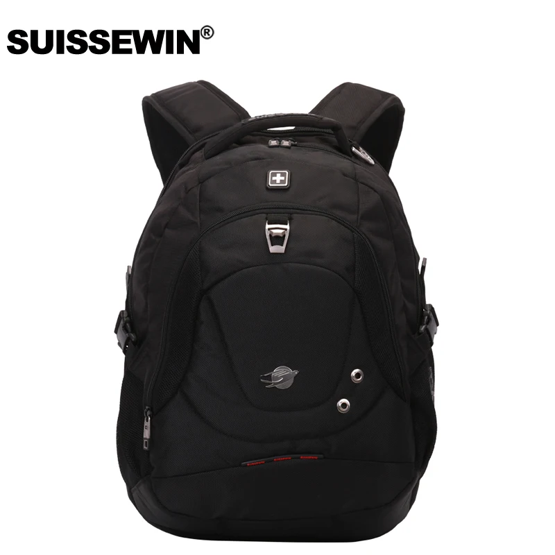 

Suissewin Brand Men's Backpack Quality 17" Laptop Backpack brand College Student Backpack Nylon Orthopedic Backpack Sac a dos