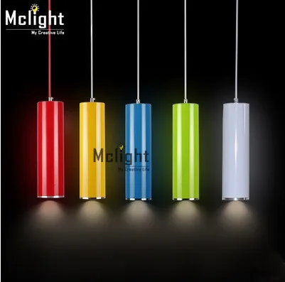 Modern And Simple Tube Shade Pendant Light Single Head Dia.6CM For Bar Restaurant simple cm 379