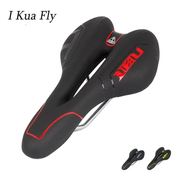 

New Shock Absorbing Hollow Bicycle Saddle PVC Fabric Soft Cycling Road Mountain Bike Seat Bicycle Accessories 4
