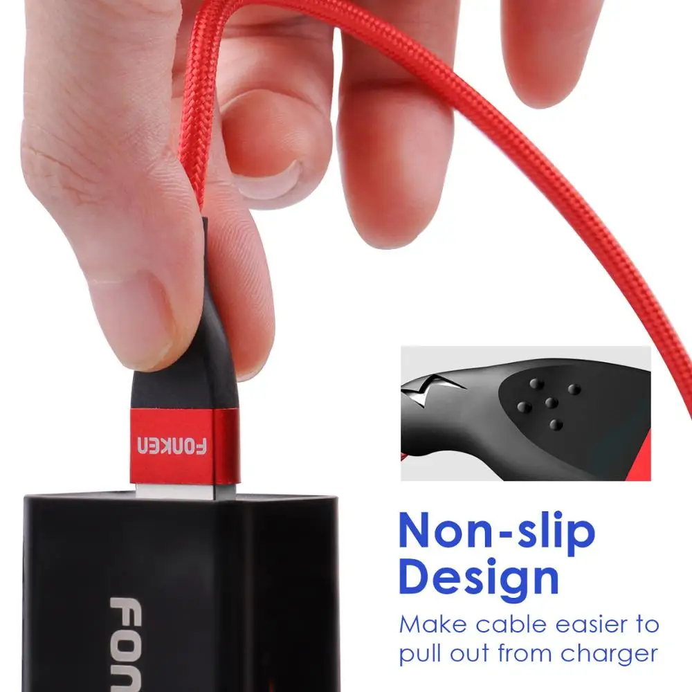 FONKEN 3A USB C кабель 4Pin Магнитный Быстрая зарядка передача данных для iphone зарядное