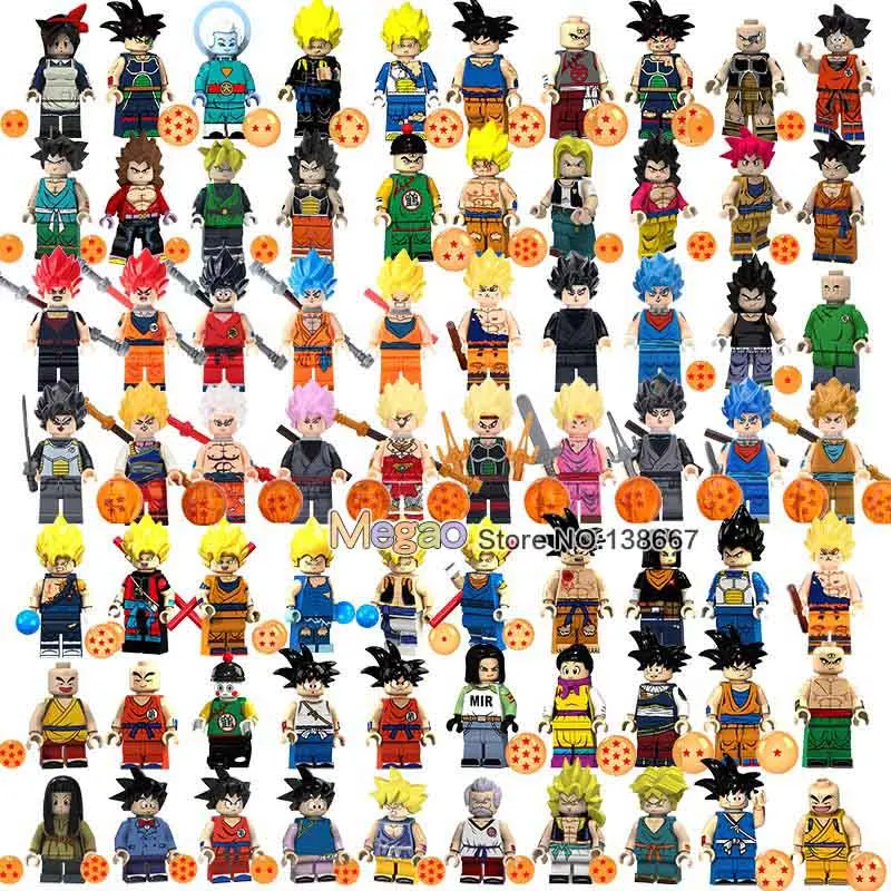 

Legoings Minifigured Single Sale Building Blocks Dargon Ball Z Ephesians Trunks Son Goku Doll Android 13 For Children Gift Toys
