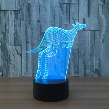 

3D Lamp 7 Color kangaroo Led Night Lamps for Kids Touch Led USB Table Lampara Lampe Baby Sleeping Nightlight Led Usb Night Lamp