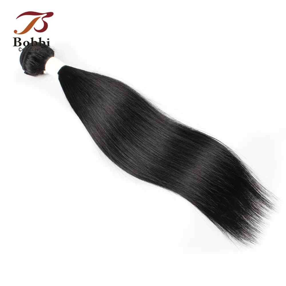 BOBBI Коллекция 1 пучок 80-85 г 10-22 дюймов струйный Черный цвет 1 не Реми человеческие волосы бразильские пучки прямых и волнистых волос