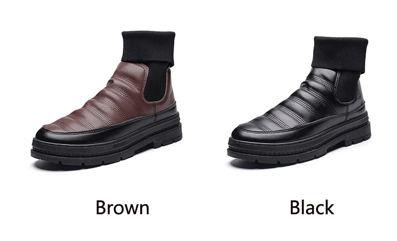 Mens Snow Boot Winter Warm Men Boots Winter With Fur Military Boots Tactical Desert Army Motorcycle Boot Socks Shoes Men Sneaker (6)