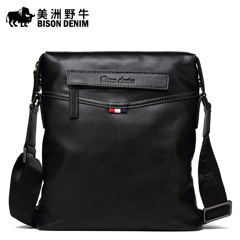 

BISON DENIM Top Genuine Leather Handbag Men's Shoulder Bags Brand Men Messenger Bag Business Casual Crossbody Bag Free Shipping