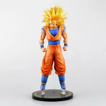 Dragonball Драконий жемчуг Z Супер Саян 3 сын Гоку Рисунок игрушка кукла модель 30 см большие размеры