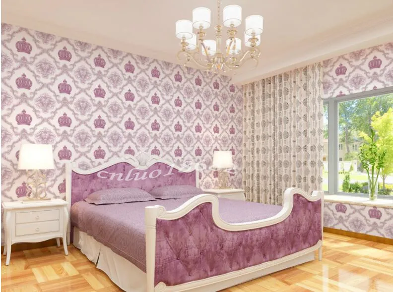 Waliicorners Luxury European Crown wallpaper hotel clothing shop restaurant beauty salon tea shop clubhouse simple wallpaper 16 QQ20180617000209_